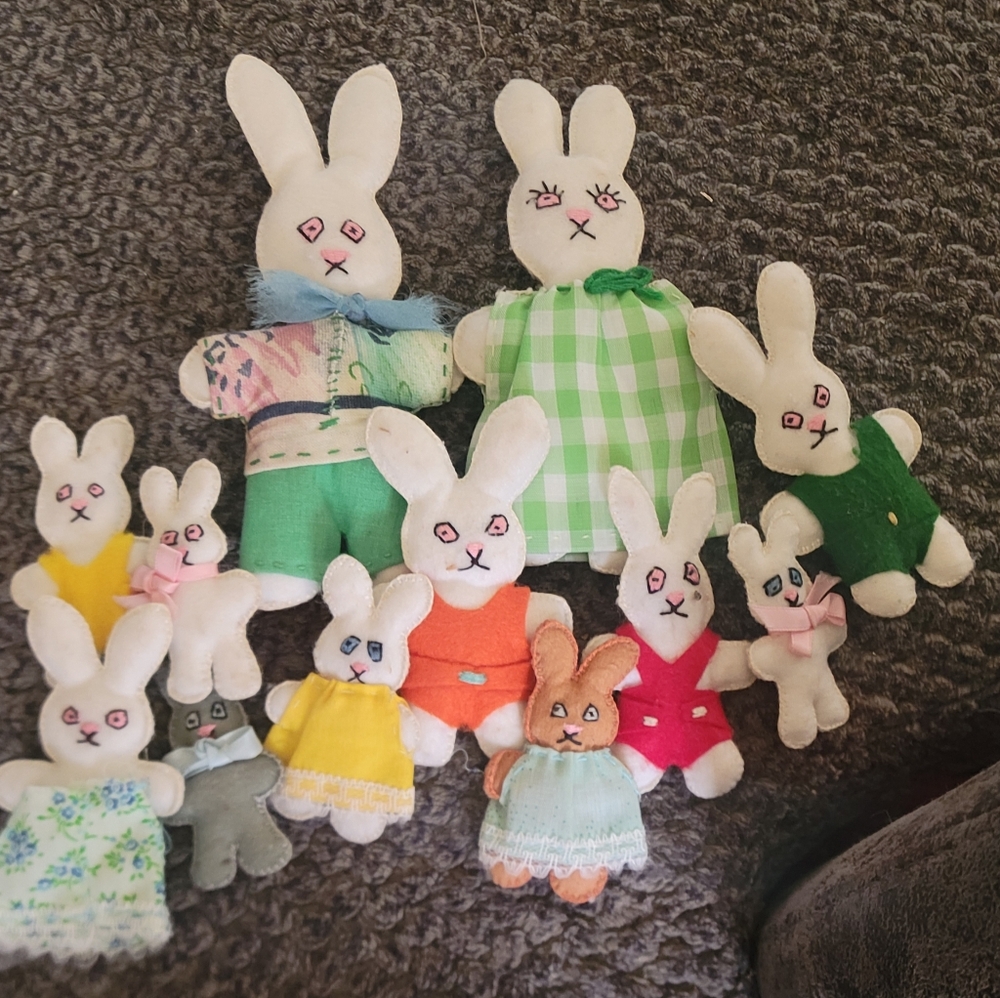 Vintage Handmade Easter Bunnies